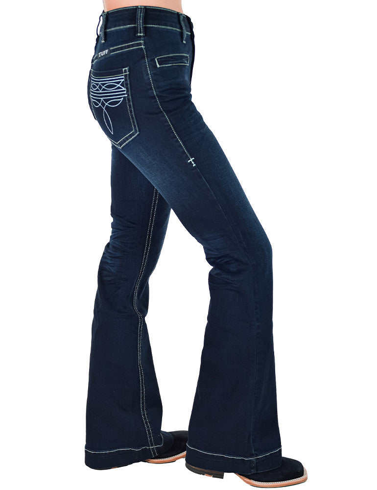 C01-JBOOTS-DWH Cowgirl Tuff Boot Stitch Regular Leg