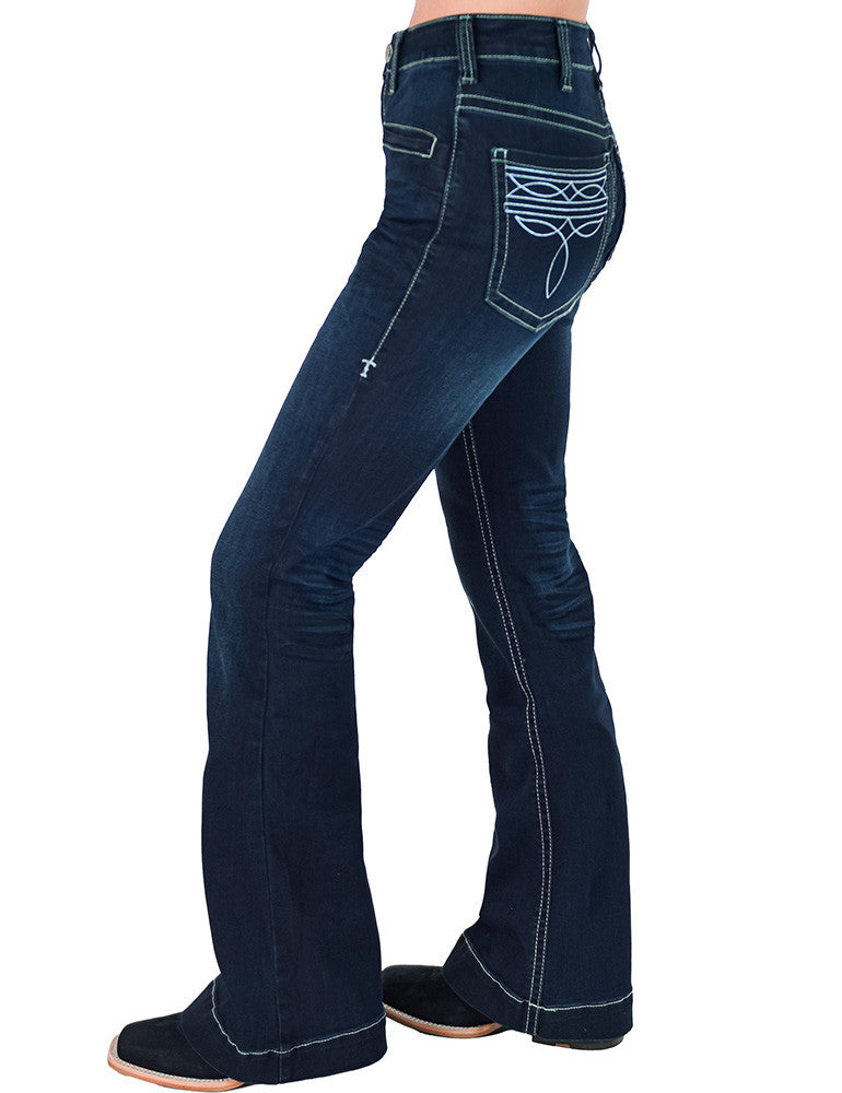 C01-JBOOTS-DWH Cowgirl Tuff Boot Stitch Regular Leg