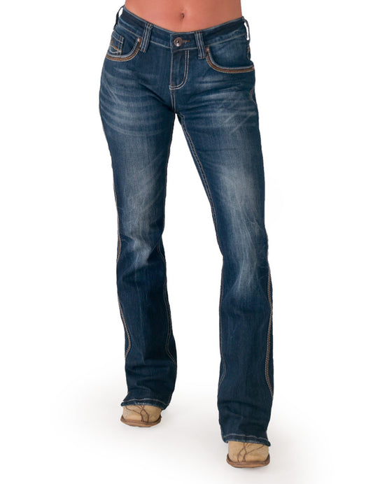 C01-JCONQU Cowgirl Tuff Women's Conqueror Jean 33 Leg