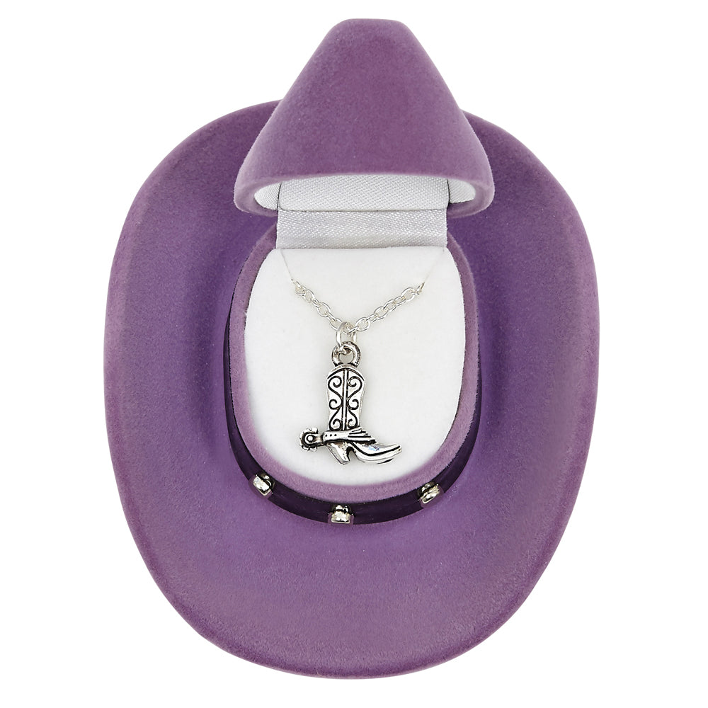JN141 Brigalow Cowboy Boot Necklace