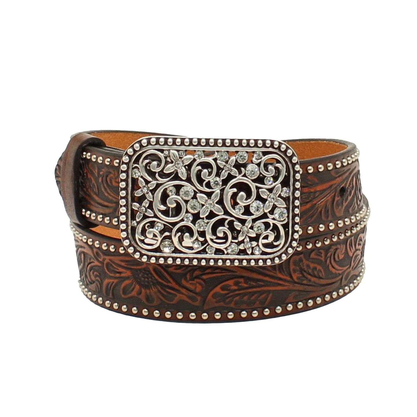 1303602 Ariat Girls Floral Embossed Belt