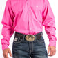MTW1103320 Cinch Men's Arena Shirt Pink