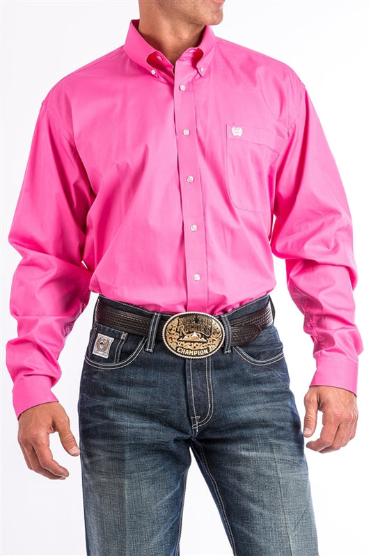 MTW1103320 Cinch Men's Arena Shirt Pink