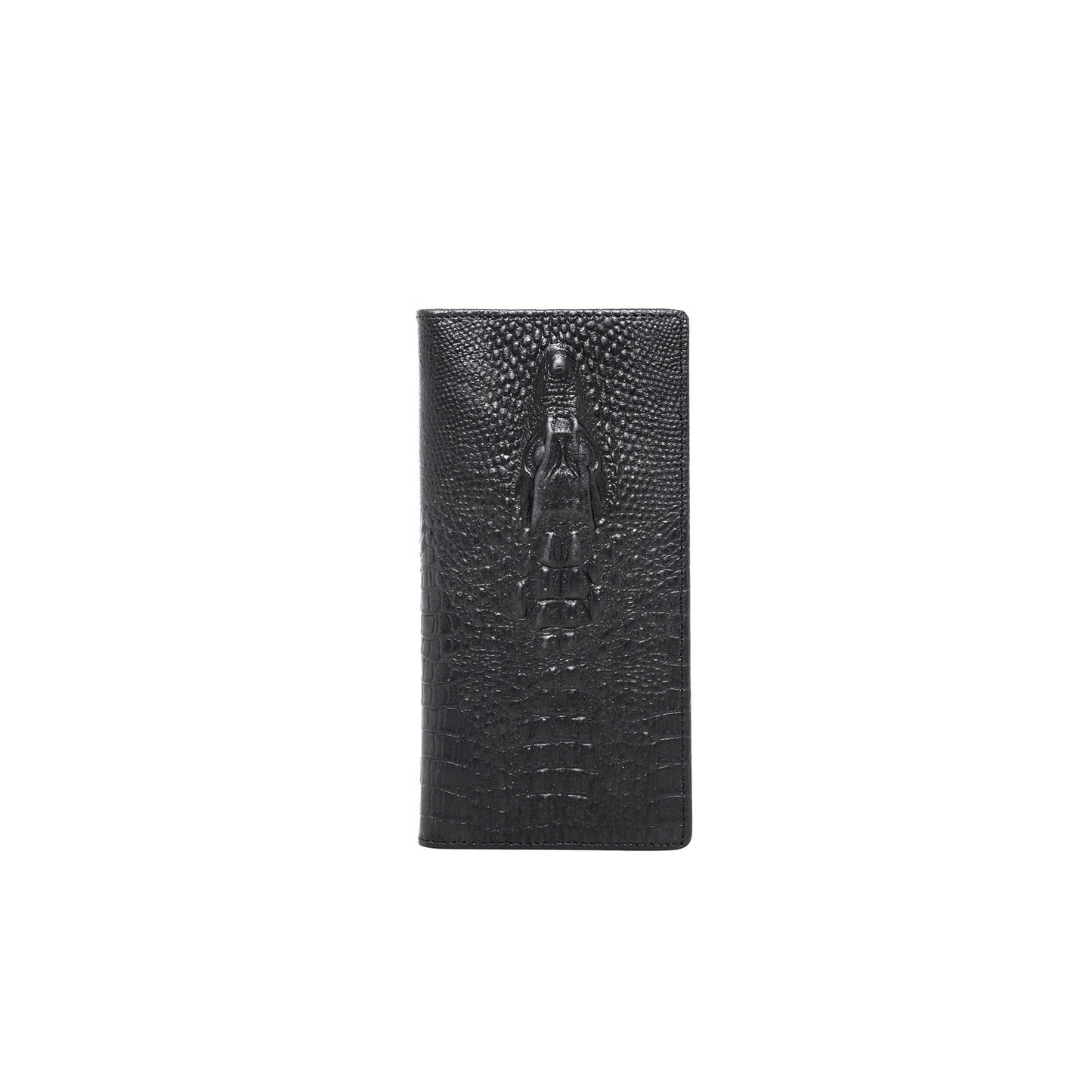 MW5111-A Brigalow Embossed Alligator Leather Black Wallet