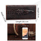 MW5111-A Brigalow Embossed Alligator Leather Black Wallet