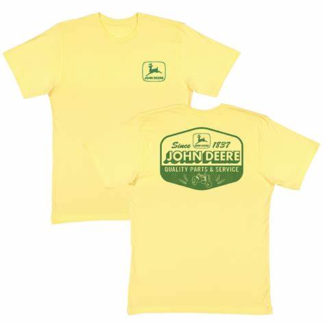 13002223YW John Deere Yellow label tee