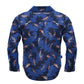 P1S5102480 Pure Western Girl's Blue LS Feathered Shirt