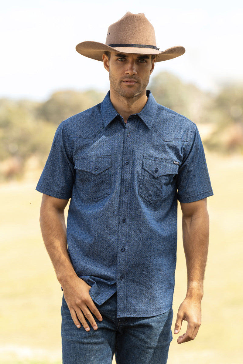 P3S1102755 Pure Western Men's Steve SS Shirt