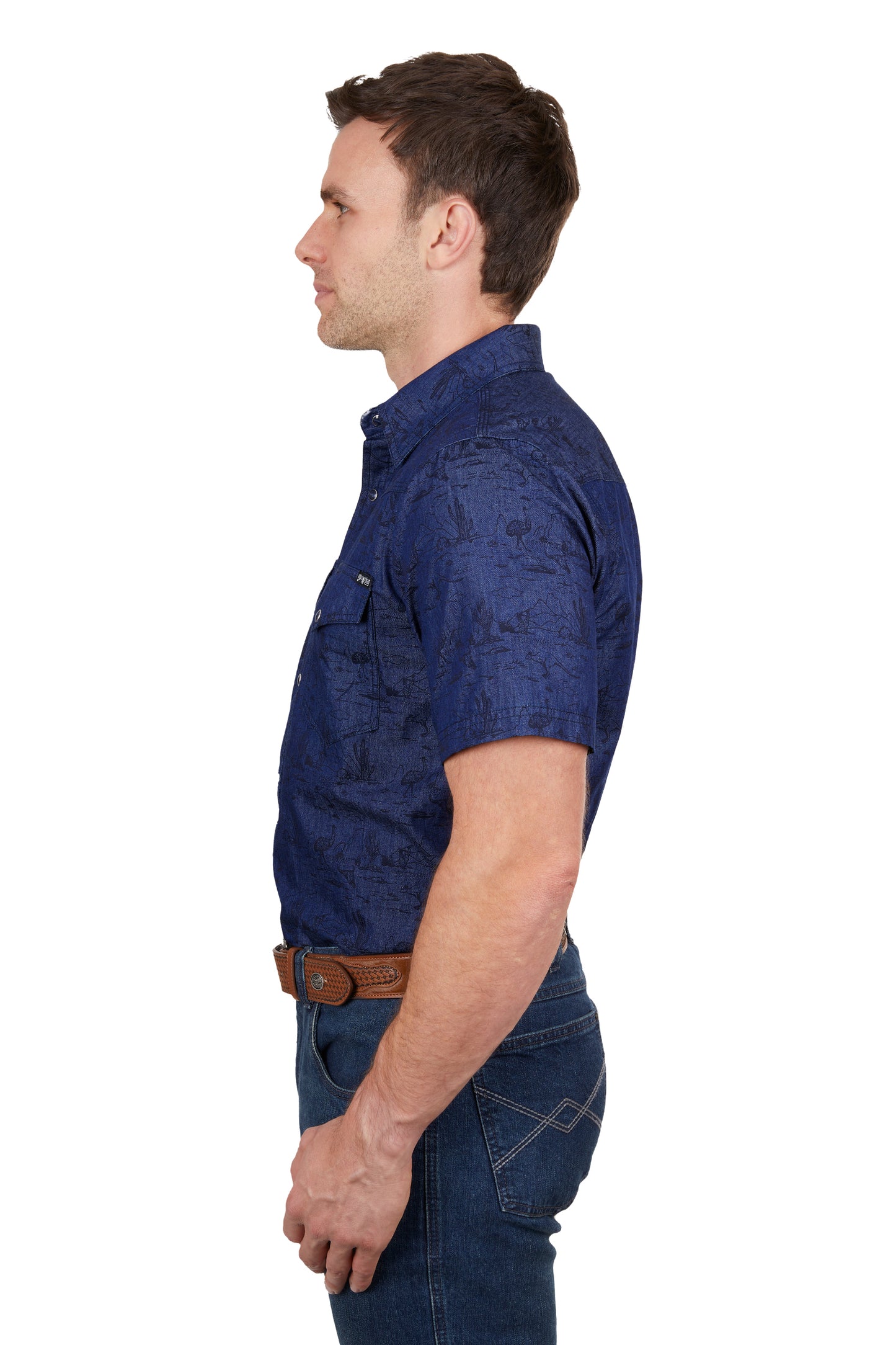 P4S1102956 Pure Western Men's Drew SS Shirt