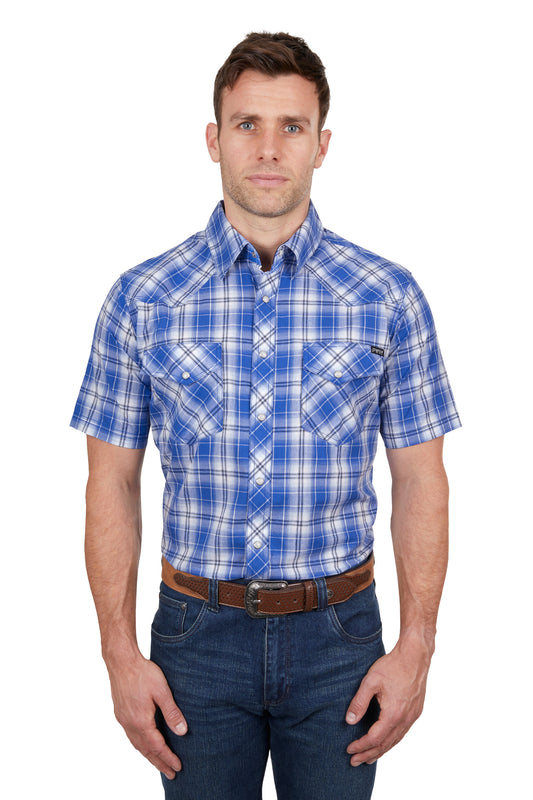 P4S1102958 Pure Western Men's Mark SS Shirt