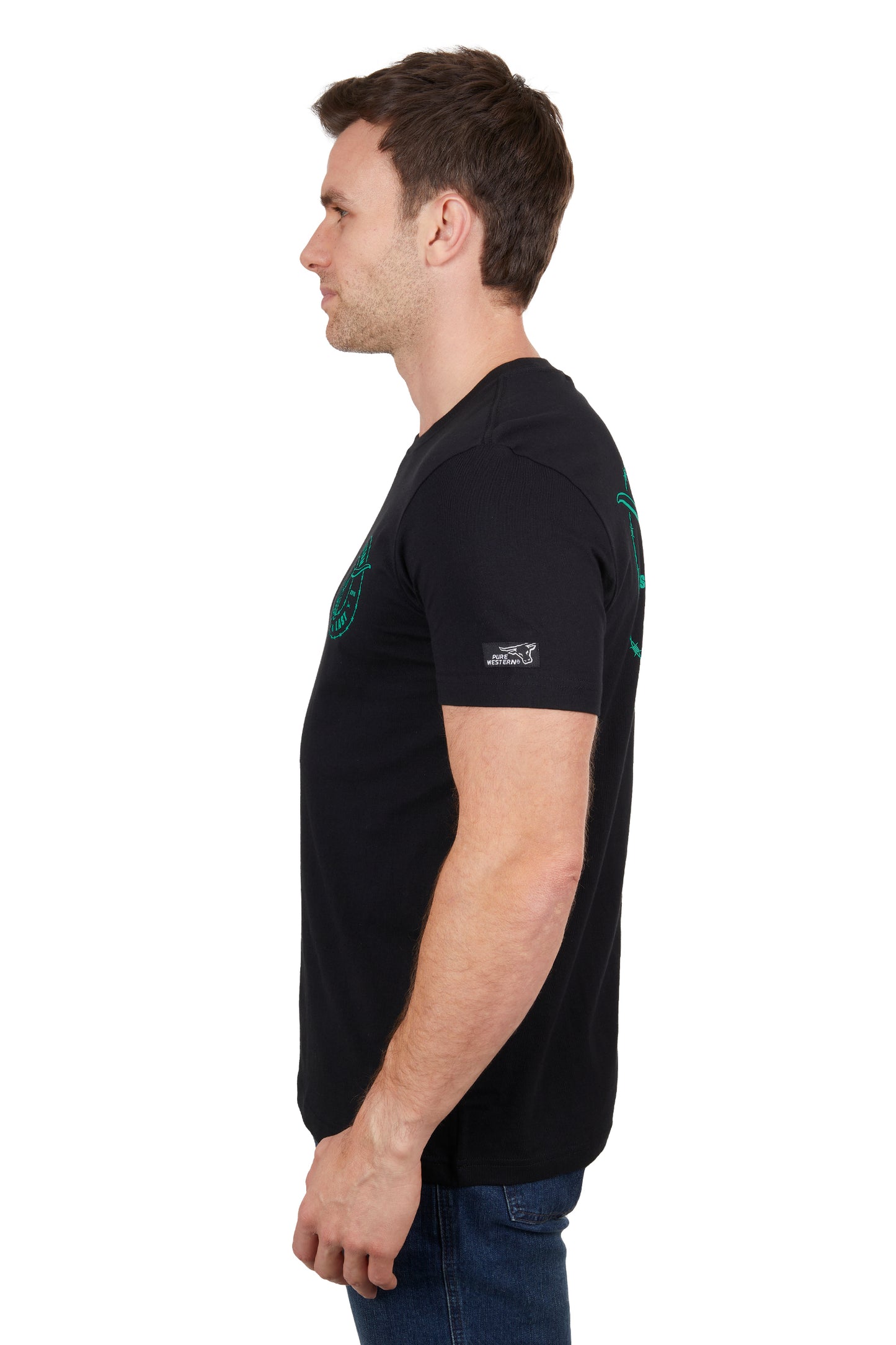 P4S1503959 Pure Western Men's Walker SS Tee