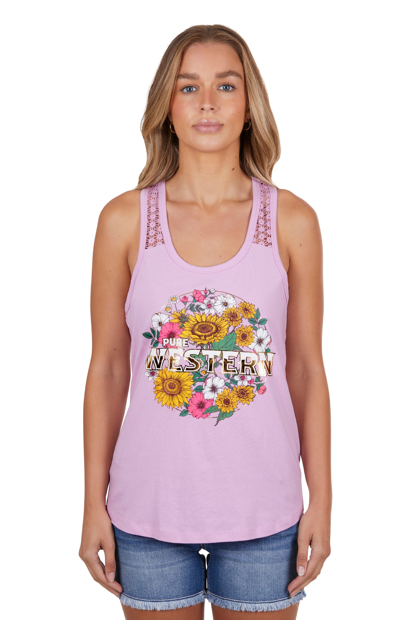 P4S2500843 Pure Western Women's Loretta Tank