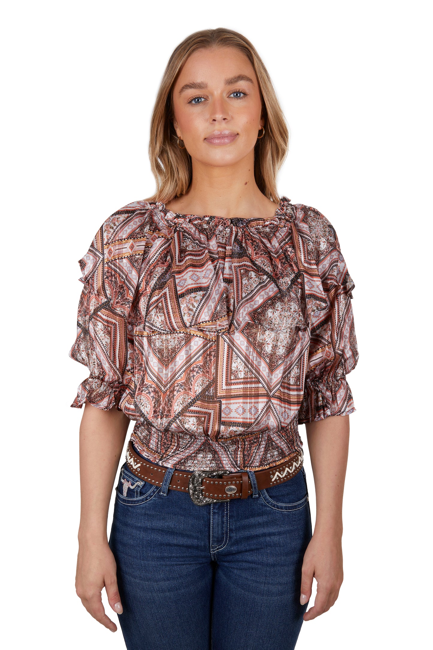 P4S2585830 Pure Western Women's Stevie Blouse