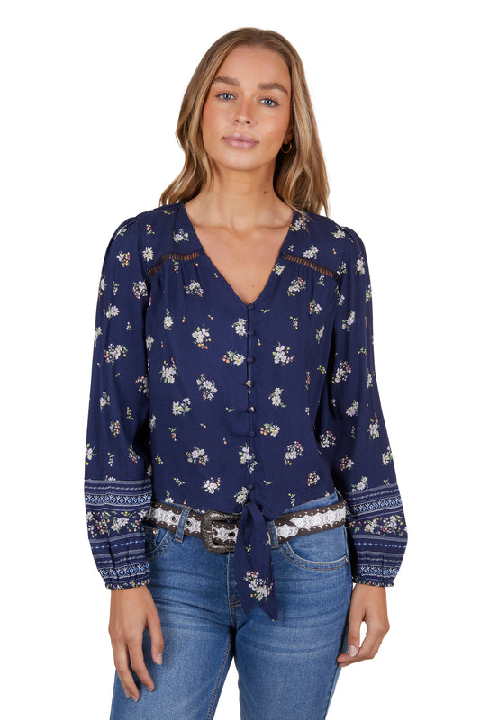 P4S2590836 Pure Western Women's Amber Blouse