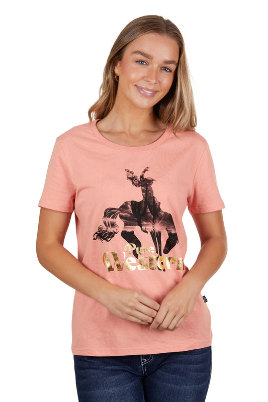 P4S2598997 Pure Western Women's Tatum SS Tee