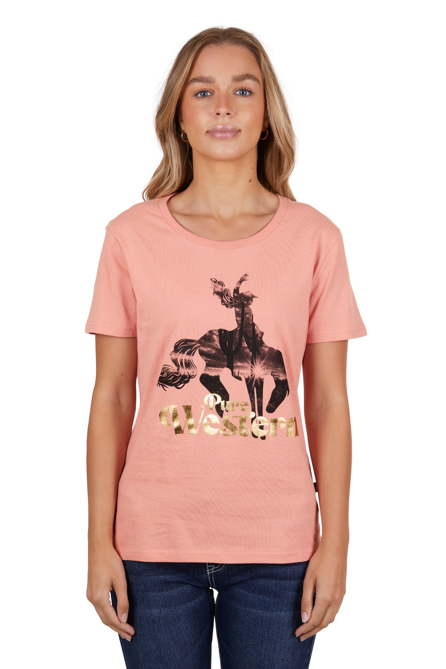 P4S2598997 Pure Western Women's Tatum SS Tee