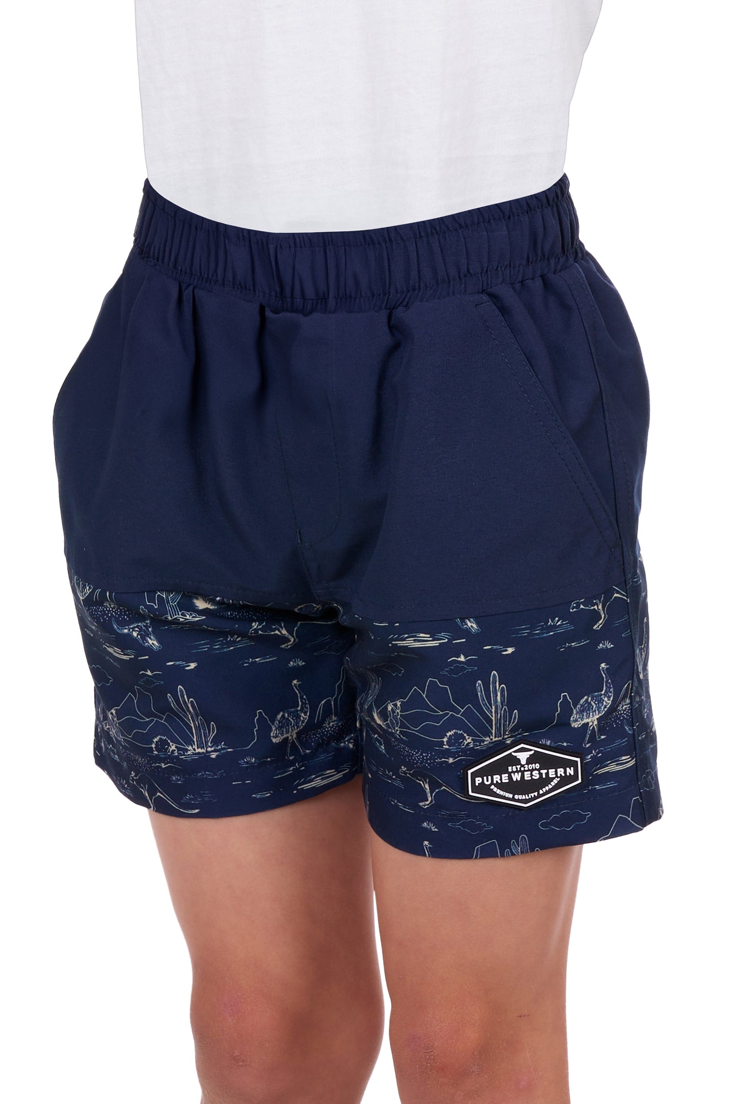 P4S3302972 Pure Western Boy's Drew BoardShort