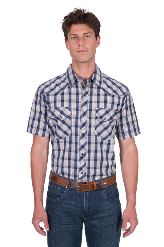 P5S1102075 Pure Western Men's Peter SS Shirt