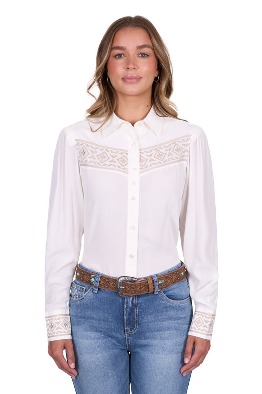 P5S2126120 Pure Western Women's Monica LS Shirt