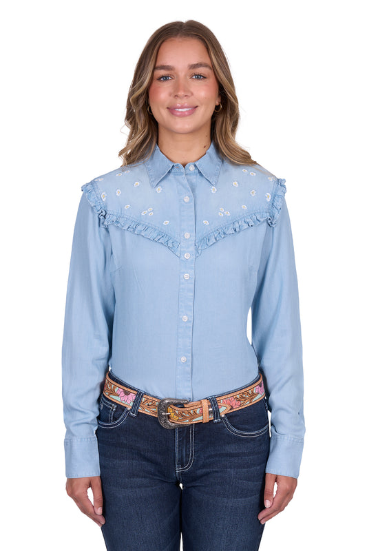 P5S2126121 Pure Western Women's Phoebe LS Shirt