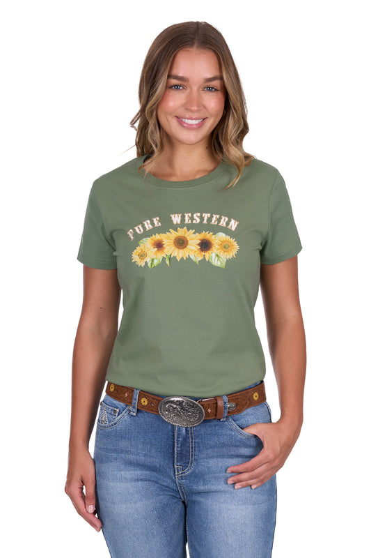 P5S2598105 Pure Western Women's Charlie SS Tee