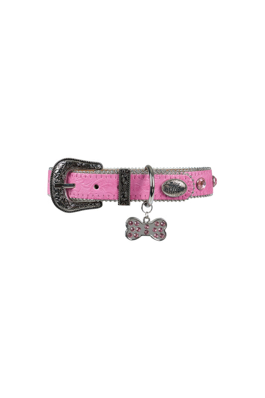 P5S2946CLR Pure Western Tilly Dog Collar Pink