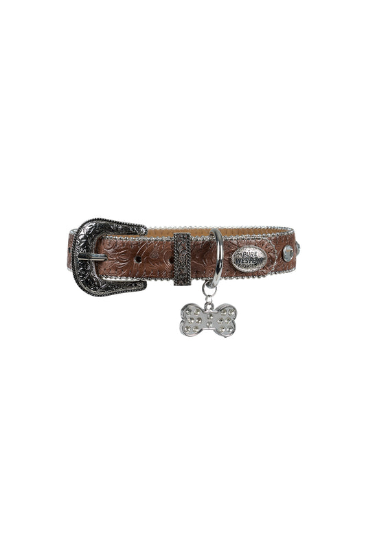 P5S2946CLR Pure Western Tilly Dog Collar Tan