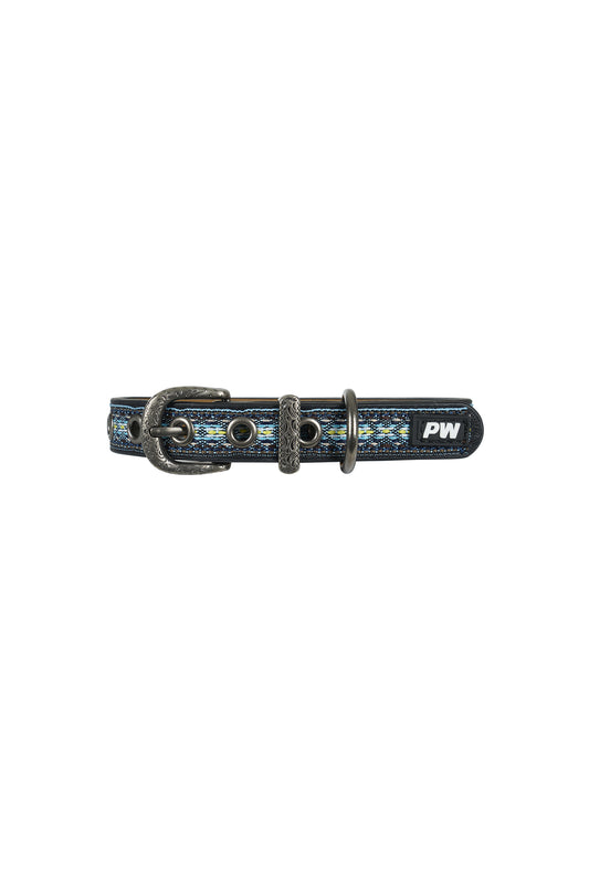 P5S2947CLR Pure Western Cosmo Dog Collar Blue
