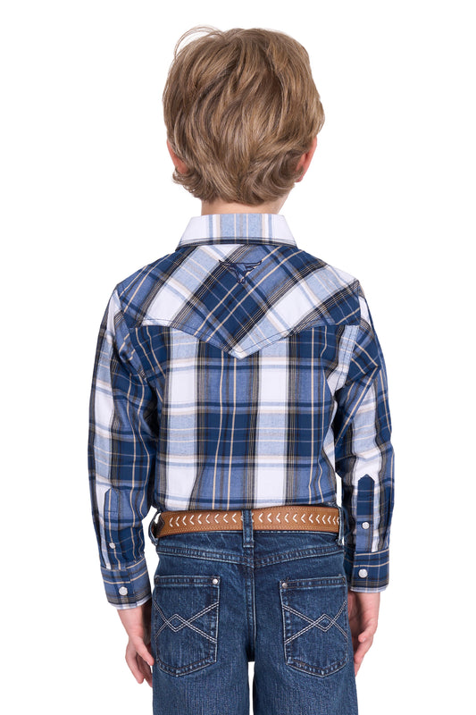 P5S3100071 Pure Western Boys Nicholas LS Shirt