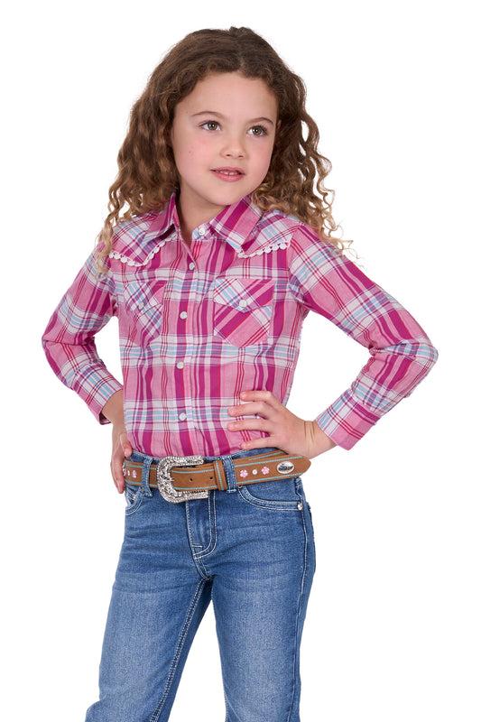 P5S5127127 Pure Western Girls Leni LS Shirt