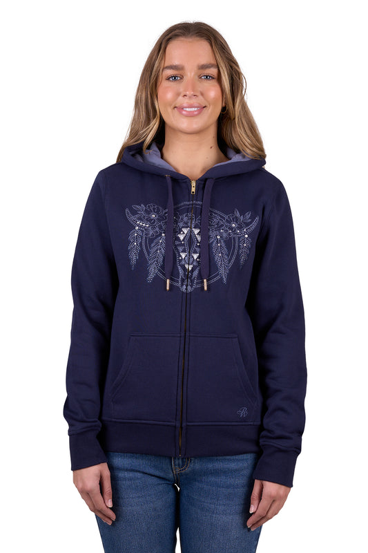 P5W2501028 Pure Western Women's Edna Zip Up Hoodie