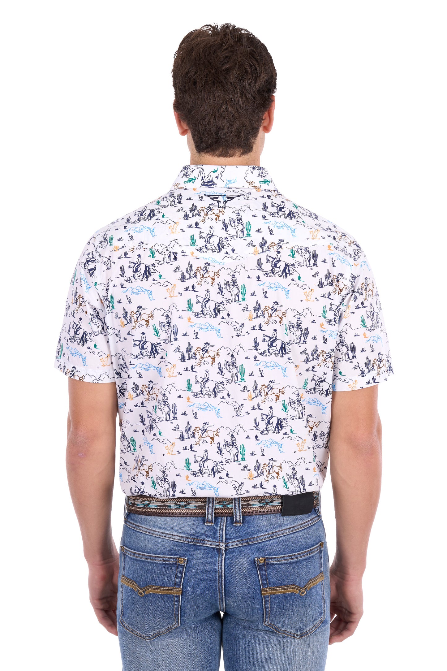 P6S1102306 Pure Western Men's Mike SS Shirt Multi