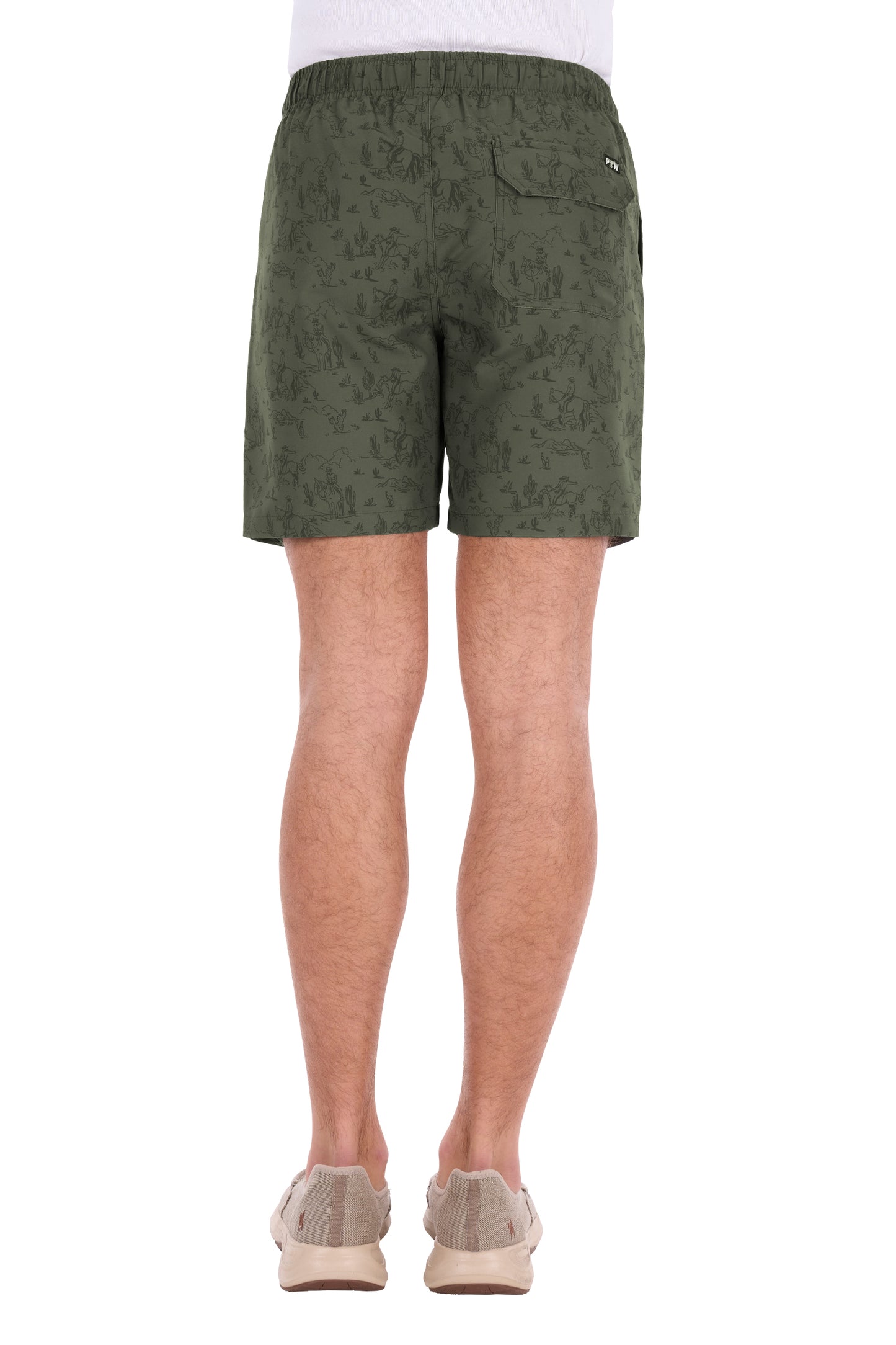 P6S1302324 Pure Western Men's Jimmy Boardshort Green