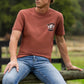 P6S1503316 Pure Western Men's Joey SS Tee Rust