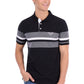 P6S1505321 Pure Western Men's Brett SS Polo Black/White