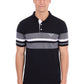 P6S1505321 Pure Western Men's Brett SS Polo Black/White
