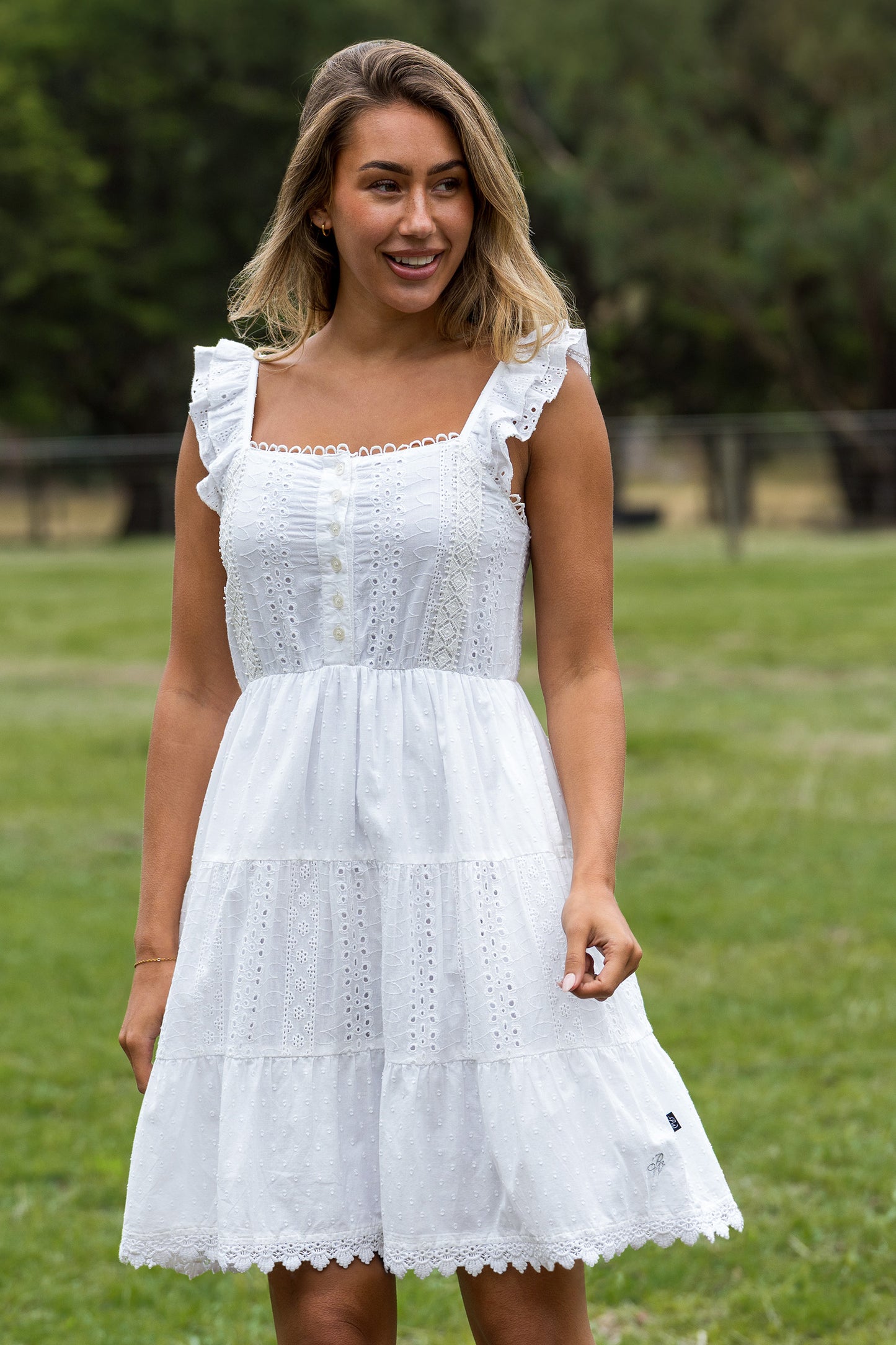 P6S2410271 Pure Western Women's Alison SL Dress White