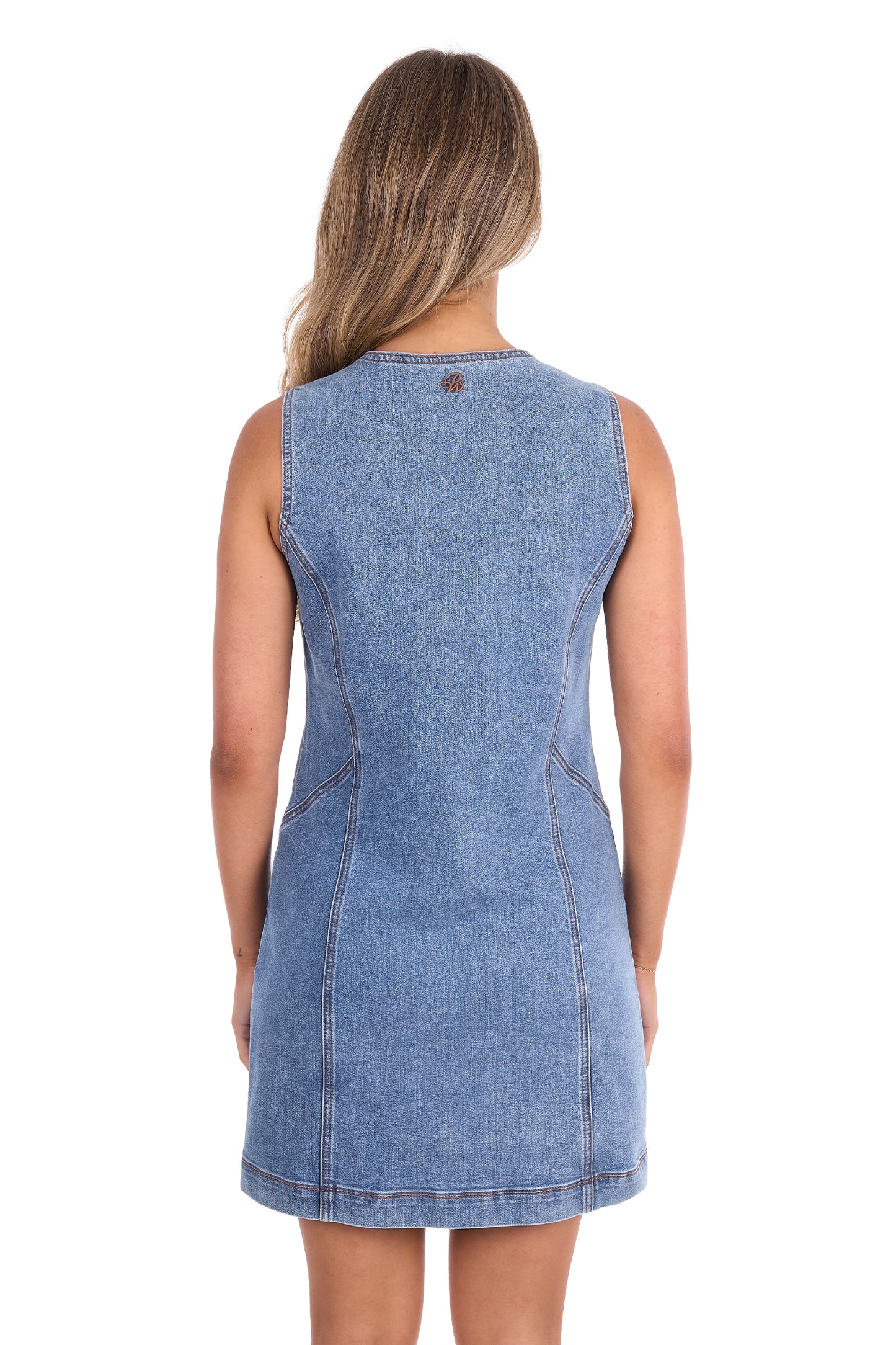 P6S2412268 Pure Western Women's Natasha Sleeveless Denim Dress
