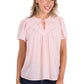 P6S2504261 Pure Western Women's Leslie SS Blouse Blush