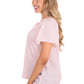 P6S2504261 Pure Western Women's Leslie SS Blouse Blush