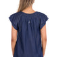 P6S2506263 Pure Western Women's Connie SL Blouse Dark Blouse