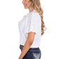 P6S2509194 Pure Western Women's Piper SS Blouse White