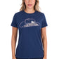 P6S2598277 Pure Western Women's Holly SS Tee Navy