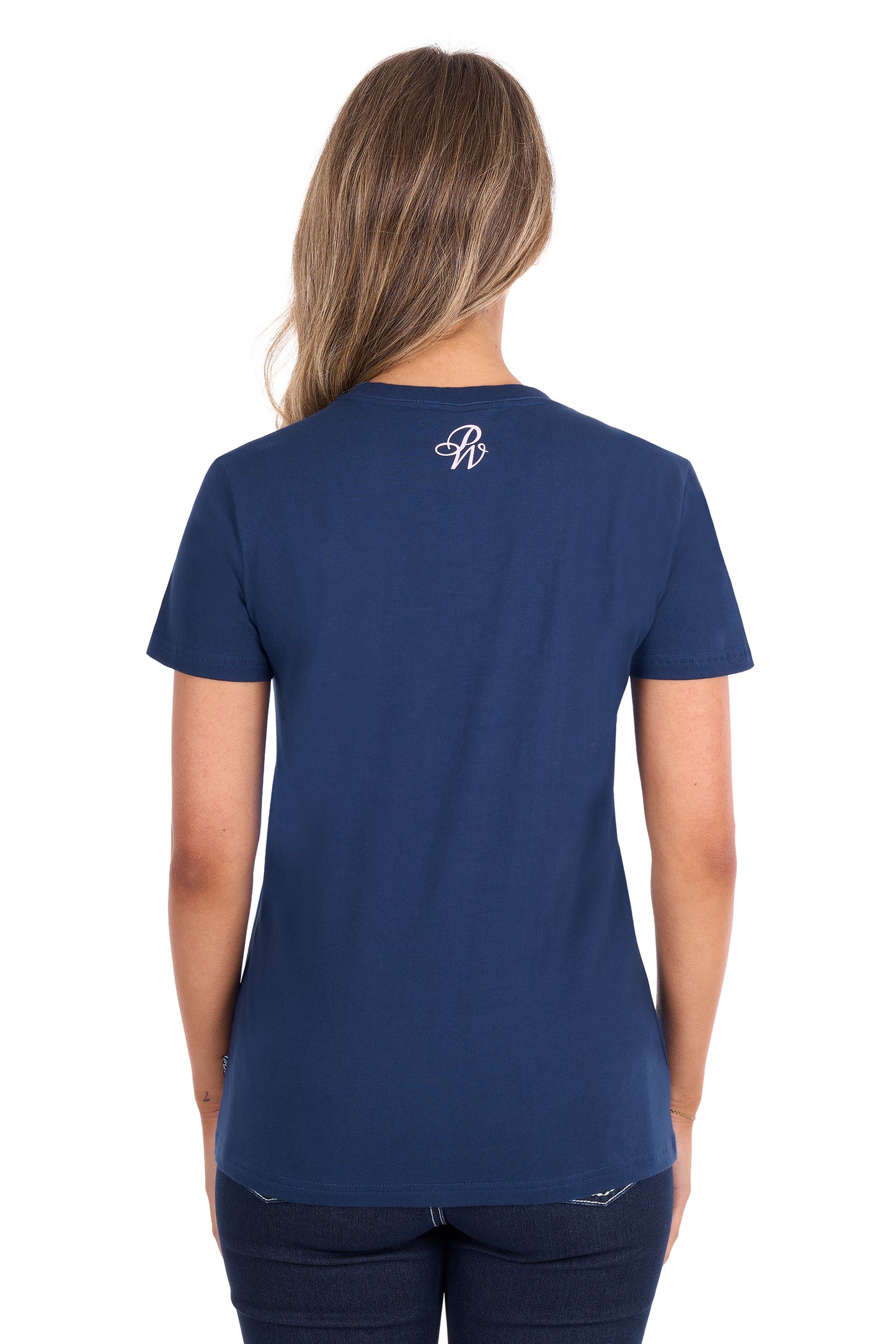 P6S2598277 Pure Western Women's Holly SS Tee Navy