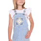 P6S5402287 Pure Western Girl's Freya Pinafore Dress Chambray