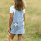 P6S5402287 Pure Western Girl's Freya Pinafore Dress Chambray