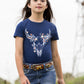 P6S5501292 Pure Western Girl's Bindi SS Tee Navy