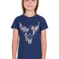 P6S5501292 Pure Western Girl's Bindi SS Tee Navy