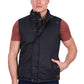 P6W1603180 Pure Western Men's Trevor Reversible Vest Charcoal