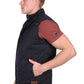 P6W1603180 Pure Western Men's Trevor Reversible Vest Charcoal